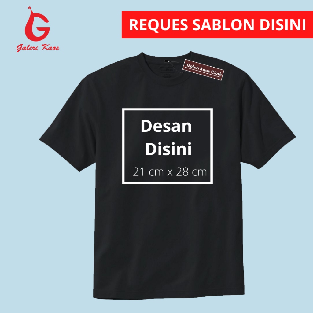 Baju Kaos Desain Sendiri / Sablon Nama / Sablon Komunitas / Baju Couple / kaos sablon custom / baju 