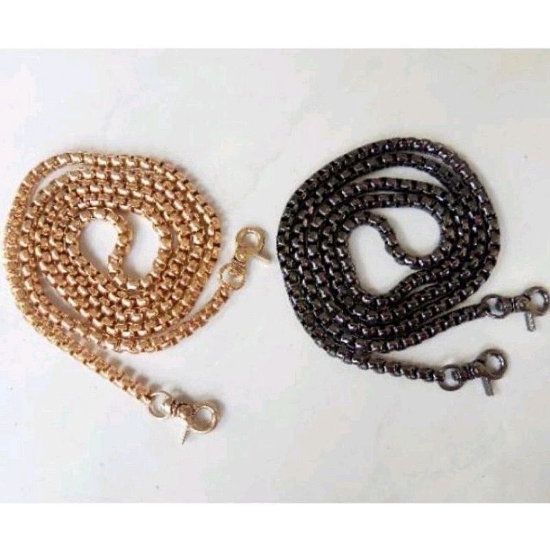 Acc tas rantai ulit tebal cantik varian Black/Gold