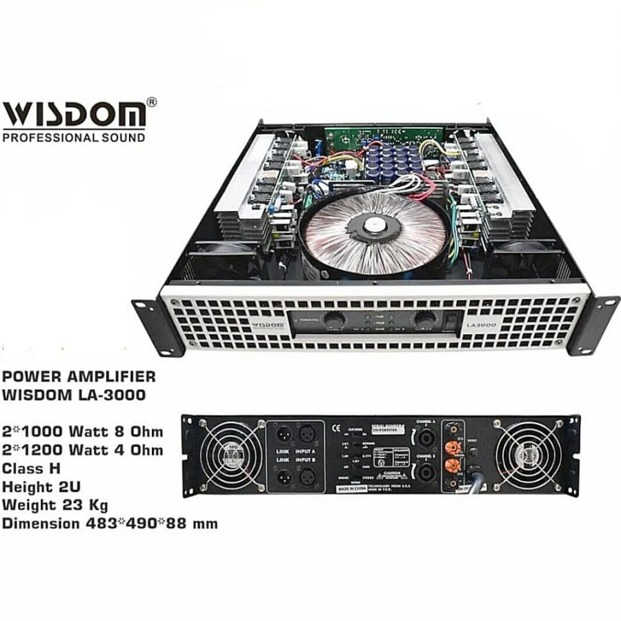 Power Amplifier Wisdom LA3000 Wisdom LA 3000 Class H Original