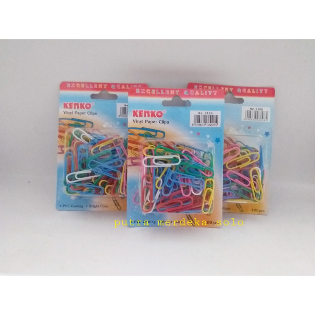 

Paper Clip Warna Warni Kenko / Paper Clip Kenko / Paper Clip Unik