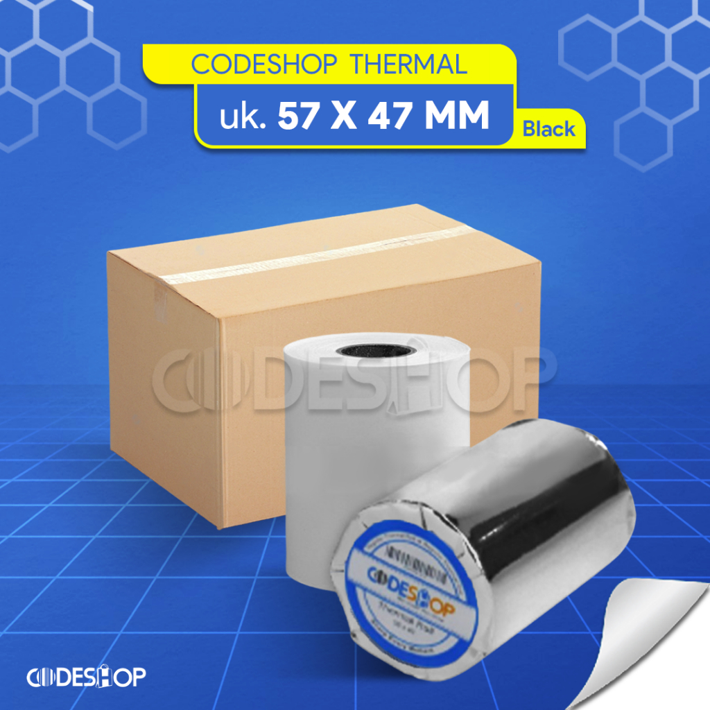 

Kertas Thermal Codeshop 57 x 47mm Isi 100 Roll