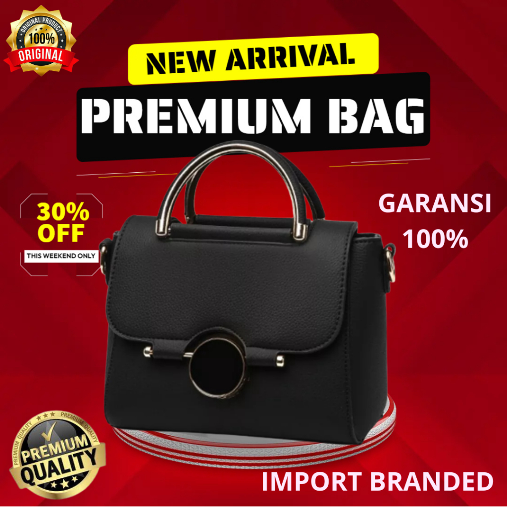 LF12 Tas Selempang Wanita Import Slingbag Cewek branded premium kekinian simple elegan