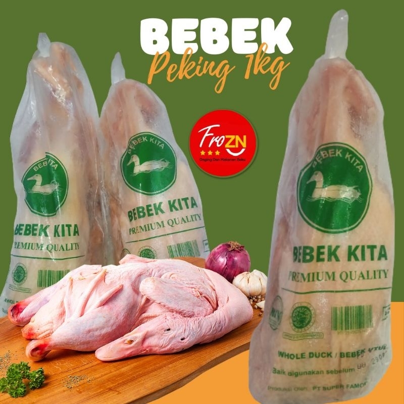 

Frozn Whole duck / bebek utuh / peking 1kg Premium quality