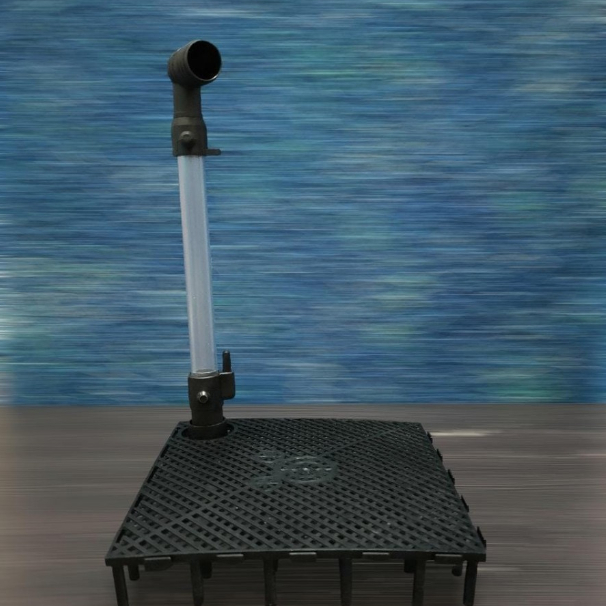 tatakan undergravel/ alas chamber media filter aquarium 1 set pipa