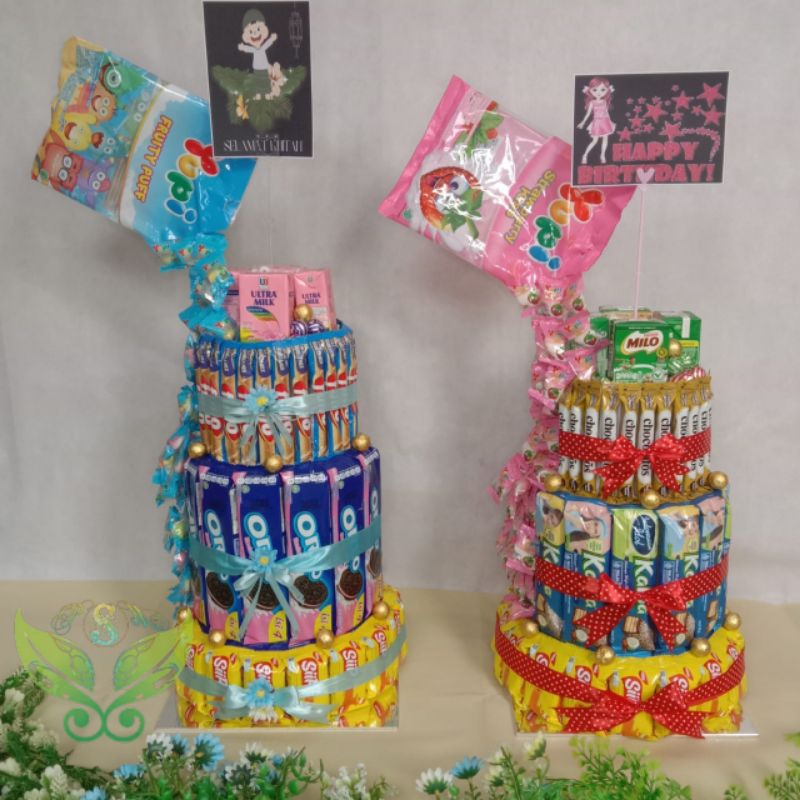 

Tower Snack - Cake Jajanan - bisa Extra Lampu
