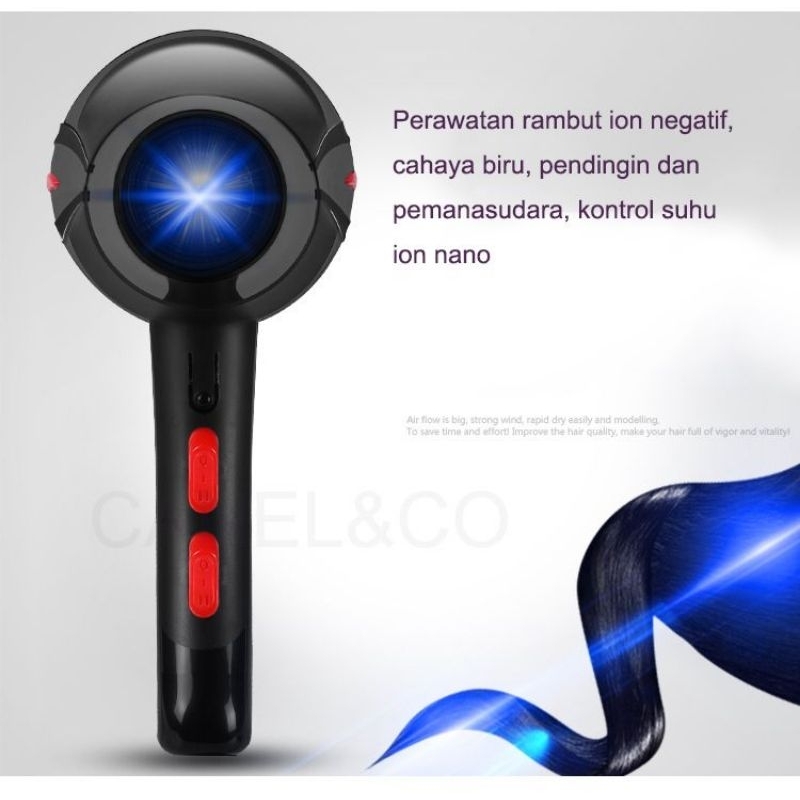 CANEL &amp; CO Hair dryer 750W Dingin Hangat Panas Cold hot wind Pengering Rambut Haircare Anion Beauty Salon Hairdryer