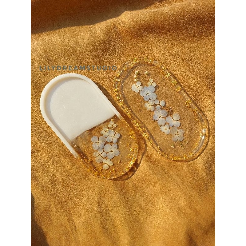 Oval Tray Resin Tatakan Accesories candle