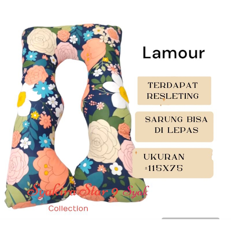 Bantal Hamil 2 Lapis Full Silikon A Super / Bantal Ibu Hamil