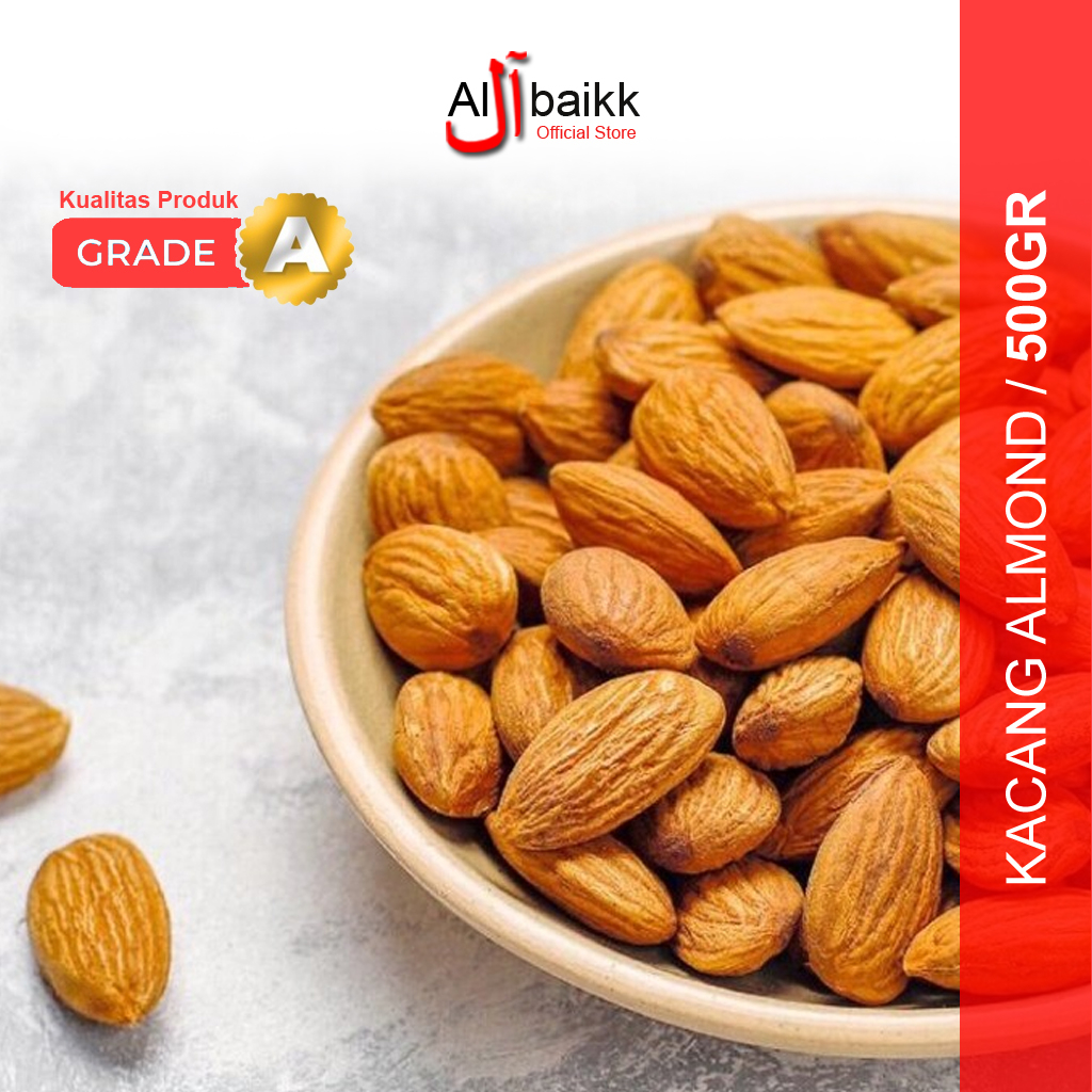 

Kacang Almond Kupas Panggang 500gr Almond Roasted