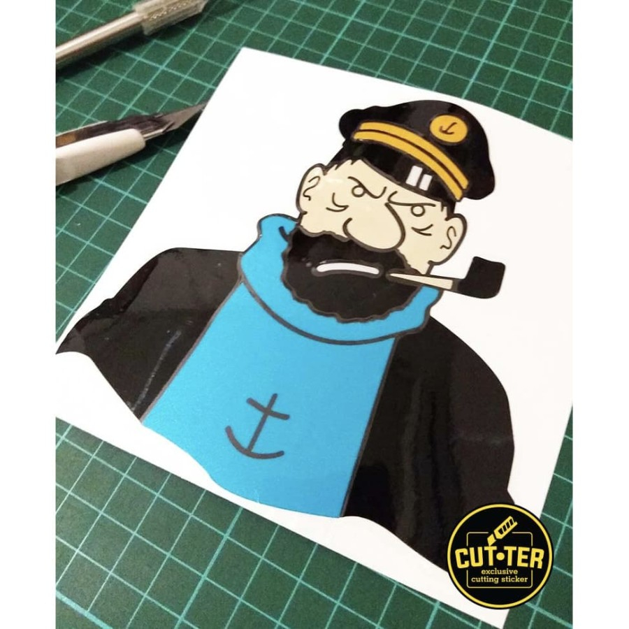 

cutting sticker CAPTAIN HADDOCK tintin