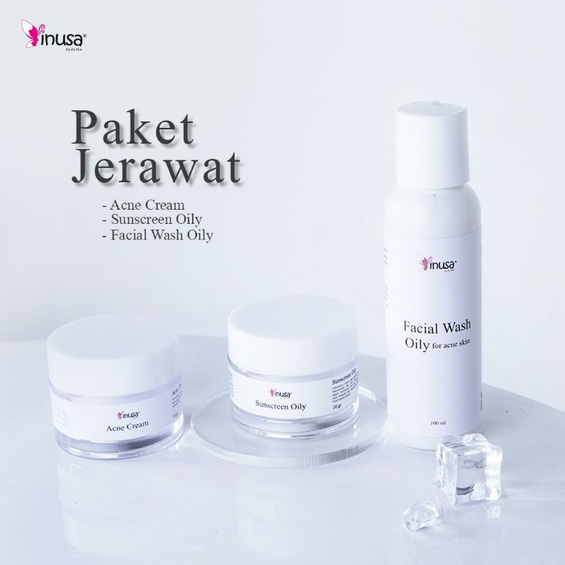 Paket Basic Acne Oily Inusa Skincare untuk Kulit Berminyak dan Berjerawat