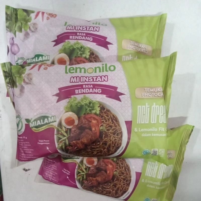 LEMONILO Mie Goreng Rendang Special Edition NCT Dream Mie Sehat Instan Goreng Rendang