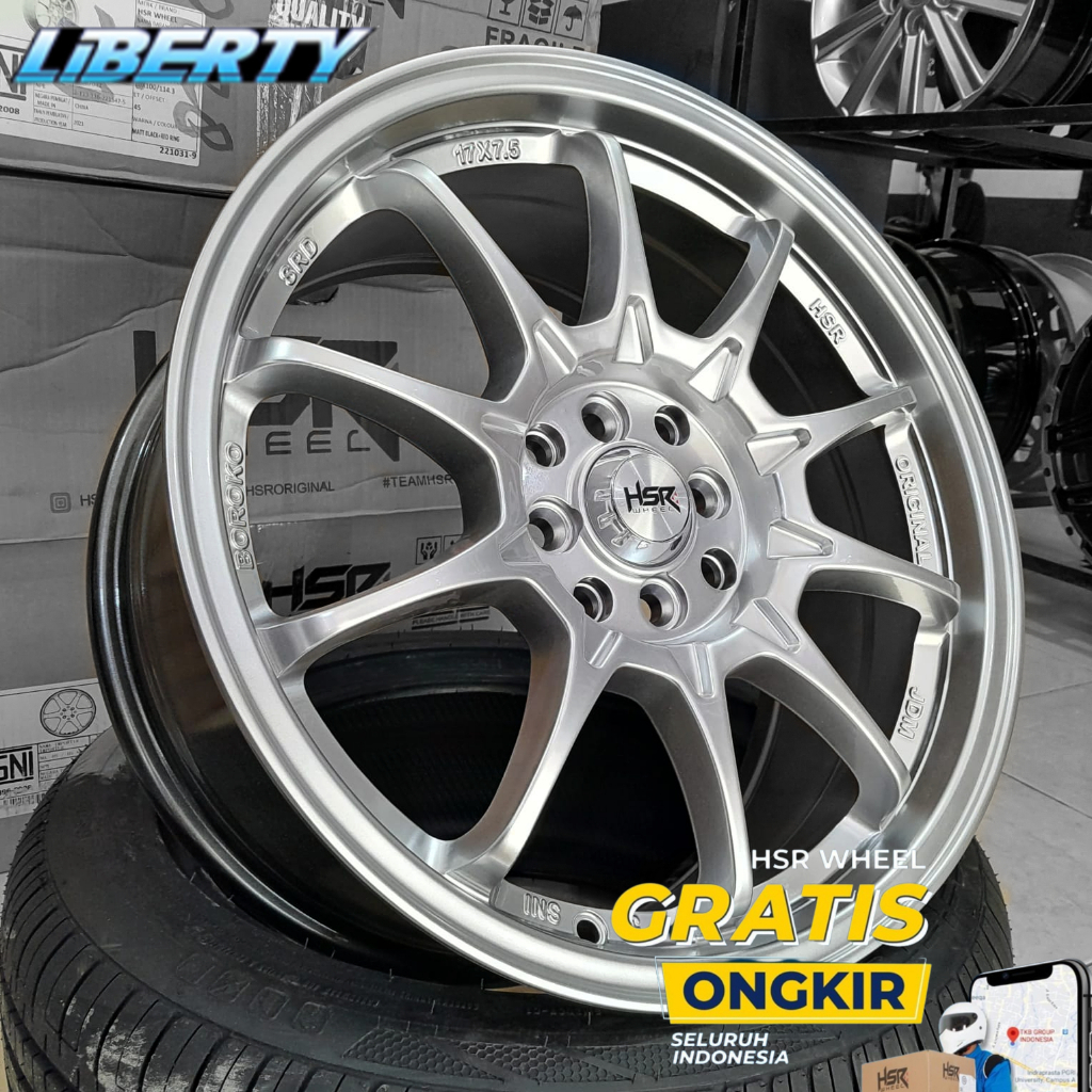 Velg Original HSR Ring 17 Cocok Buat Mobil Jazz,Avanza,Mobilio,Yaris - Harga Promo