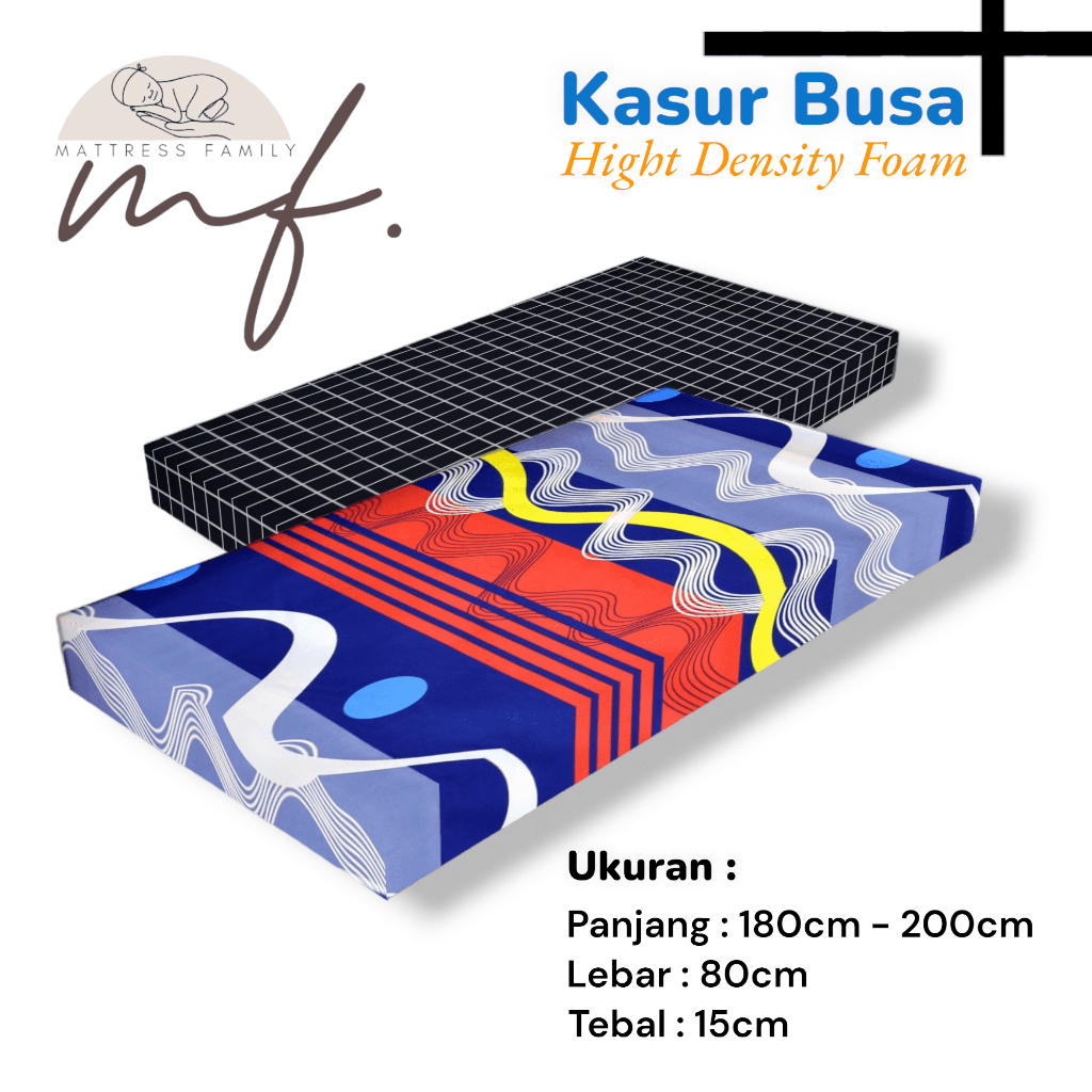 Promo Kasur Lantai Busa High Density 200×80×15 Anti Kempes Untuk 1 Orang