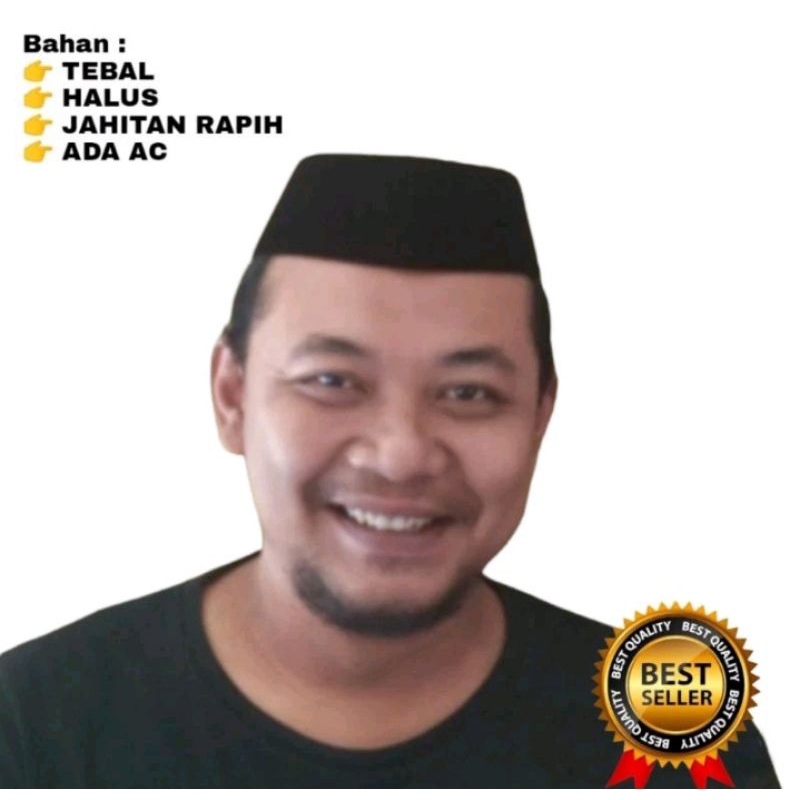 Songkok Pendek Peci Hitam Pendek Tinggi 5 cm/6 cm/7 cm/8 cm Kopiah Pendek Bludru Berkuwalitas