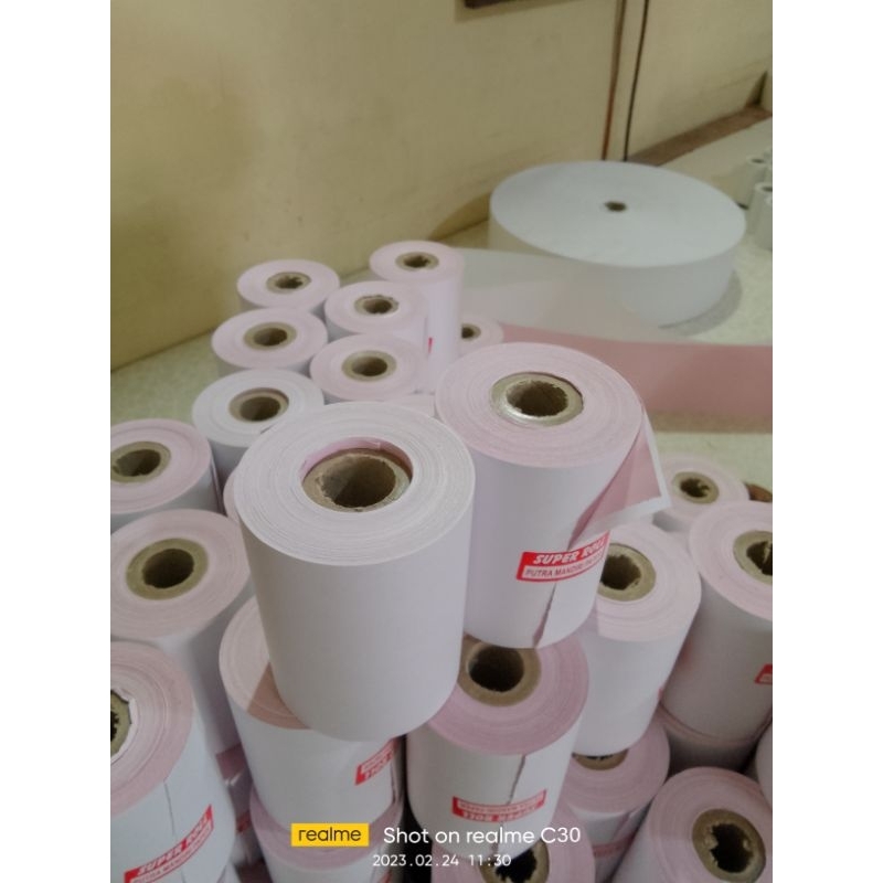 

Kertas NCR 2ply (PM) UK.75x65 isi 10 pcs