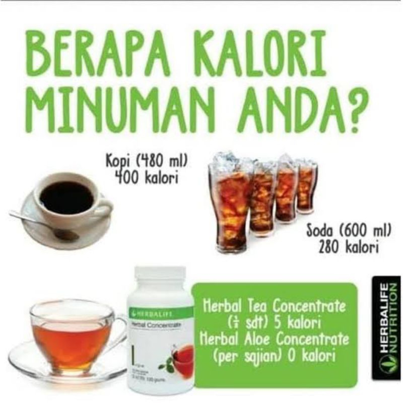 Ready Tea Herbalife Concentrate Pembakar Lemak Penurun Berat Badan, TEH Herbalife Untuk Diet, Pelang