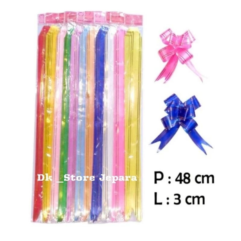 

1bungkus pita tarik isi 10pcs