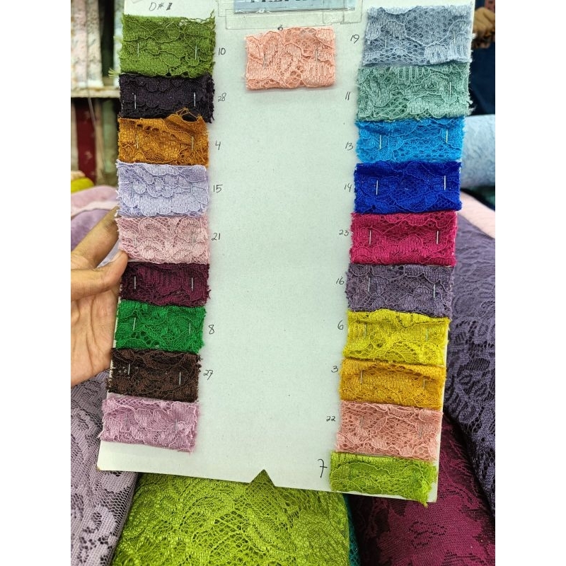 kain brokat meteran cornelly fatmawati cord brokat lace corneli