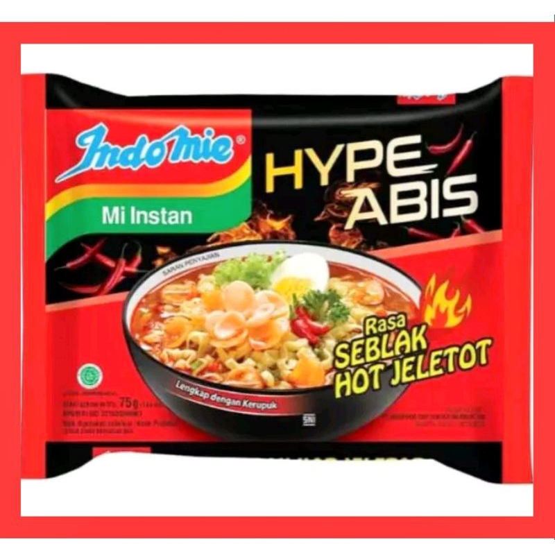 

Indomie Hype Abis Rasa Seblak Hot Jeletot75gr