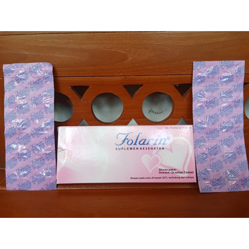 Suplemen Kesehatan Ibu Hamil Folarin per-strip @10 tablet