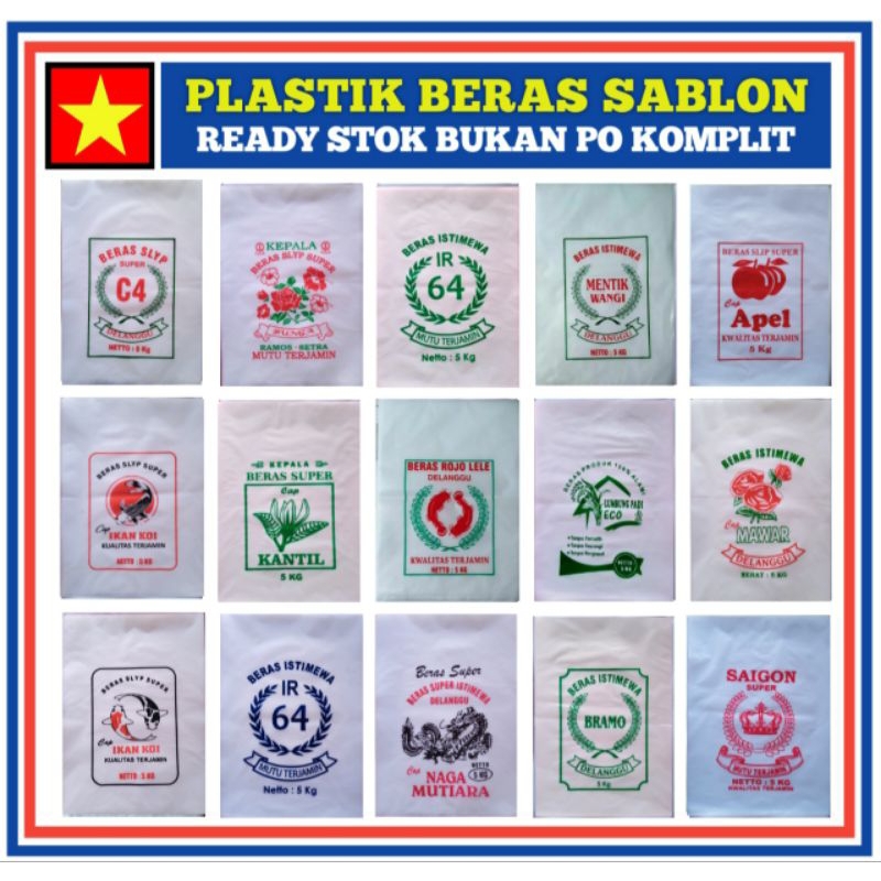 Plastik Beras Kemasan 5 kg Isi 50