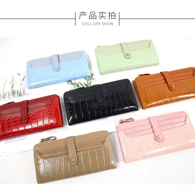 wallet wanita import fashion dompet wanita kulit leather croco az6050 terlaris best seller