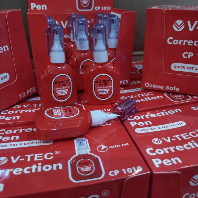 

CORRECTION PEN/TIPE X CAIR V-TEC 1 pack isi 12 pcs