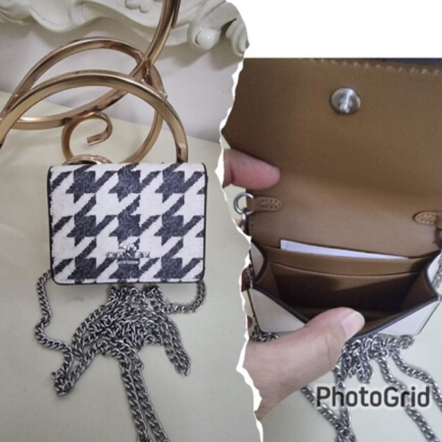 Dompet Mini Wallet Chain Coach