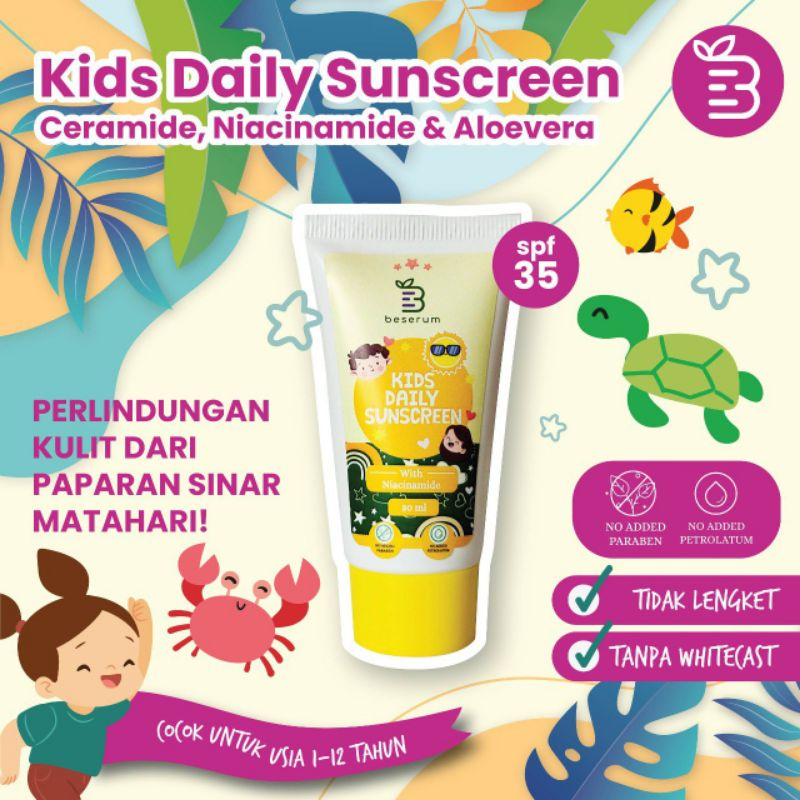 Sunscreen Kids BESERUM SPF35 / Sunscreen Anak / Sunblock Anak / Sunblock kids