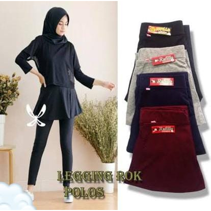 Legging rok hijab sport Bahan Tebal dan Halus -  Legging SEnam. legging rok szumba Aerobik Outdoor