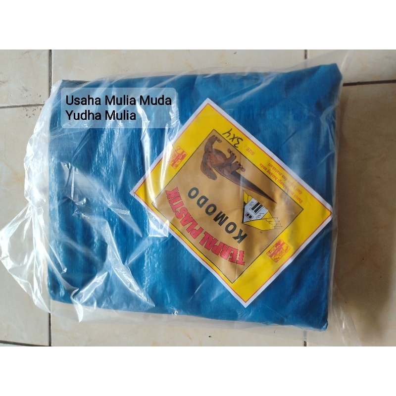 TERPAL PLASTIK A2 UKURAN 3X4 / TERPAL JADI / TERPAL SERBAGUNA / TENDA JADI TERPAL PLASTIK KOMODO UKU