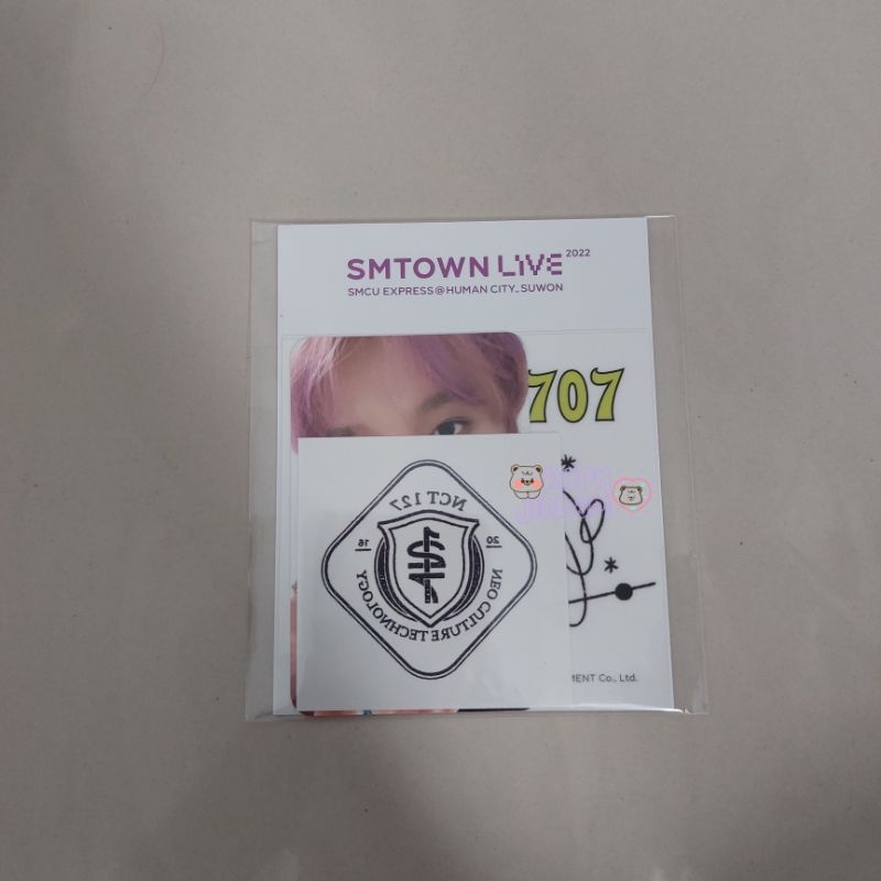 SMCU AR Tatto Sticker Set Haechan NCT 127 Sealed