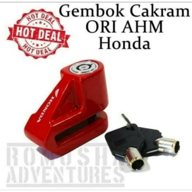 kunci gembok cakram motor honda original ahm