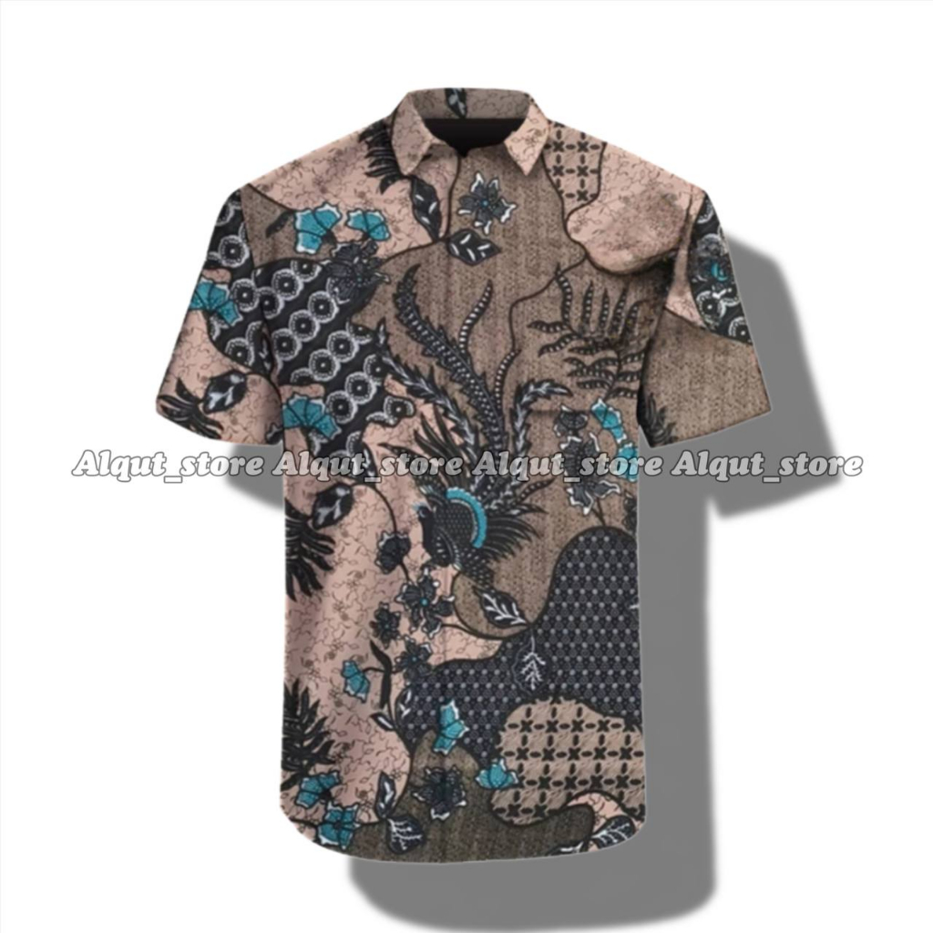 Alqutstore - kemeja Batik Pria Lengan Pendek Baju Batik Pria - Baju Pria Dewasa Ukuran M-L-XL-XXL