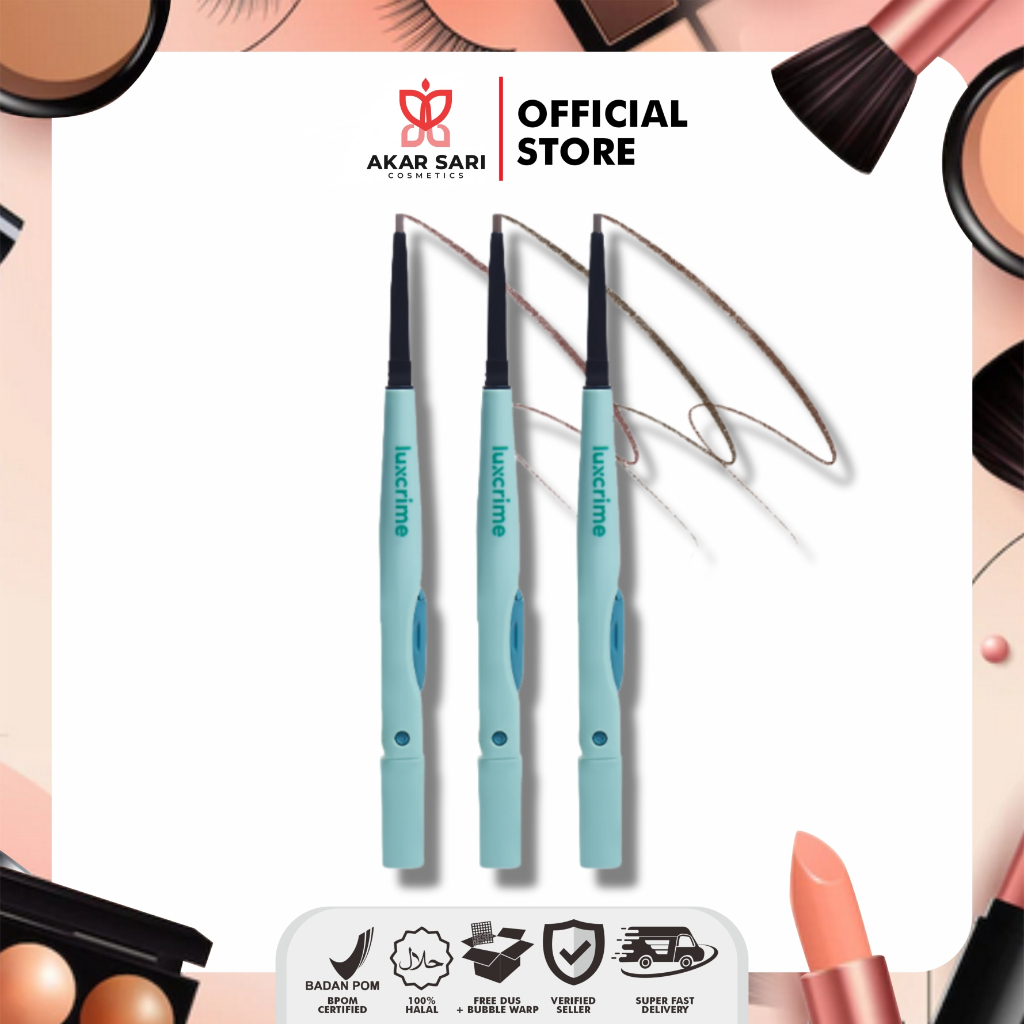 LUXCRIME TRIPLE ACTION MICRO BROW DEFINER - Pensil Alis