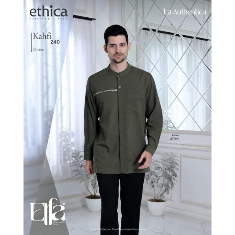 Baju Koko Kahfi 240 Olivine - Ethica Kagumi