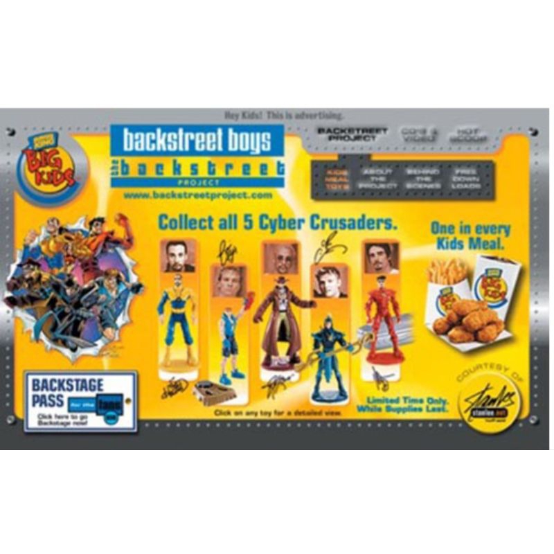 Burger King The Backstreet Boys Project 2000 USA #Nick Carter (Mint in Package)