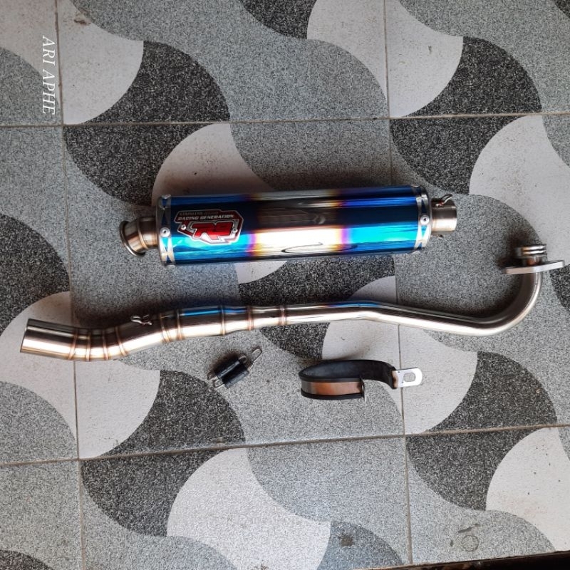 knalpot R9 NEW MUGELLO original JUPITER Z1 fi injeksi fullsystem