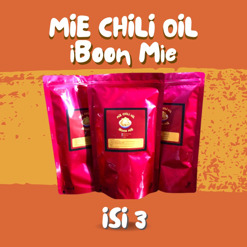 

Mie Chili Oil | Bakmi | iBoon Mie (isi 3pcs)