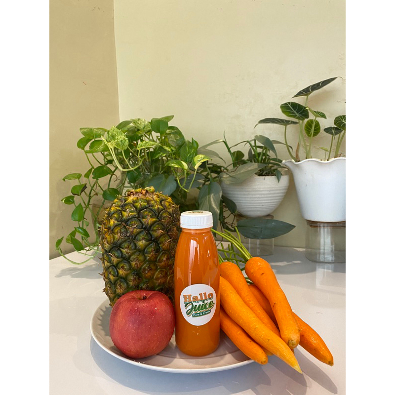 

COLD PRESSED JUICE (Apel,Nanas,Wortel) 350ml