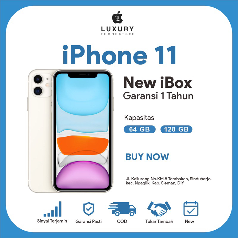 iphone 11 128 new ibox / garansi resmi indonesia