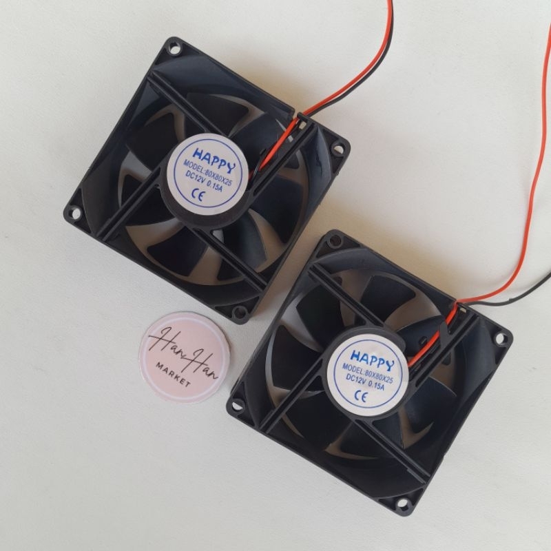 KIPAS DC 12V 8X8 FAN DC 8CM