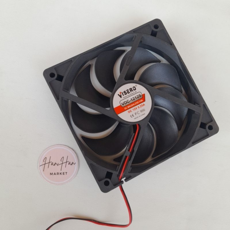 KIPAS DC 12V 12X12 / FAN DC 12CM