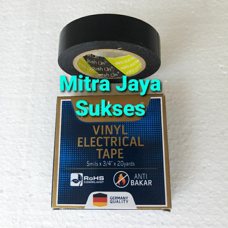 Isolasi Kabel Listrik Push On Anti Bakar 20 Yard Tape Isolasi Kabel Listrik