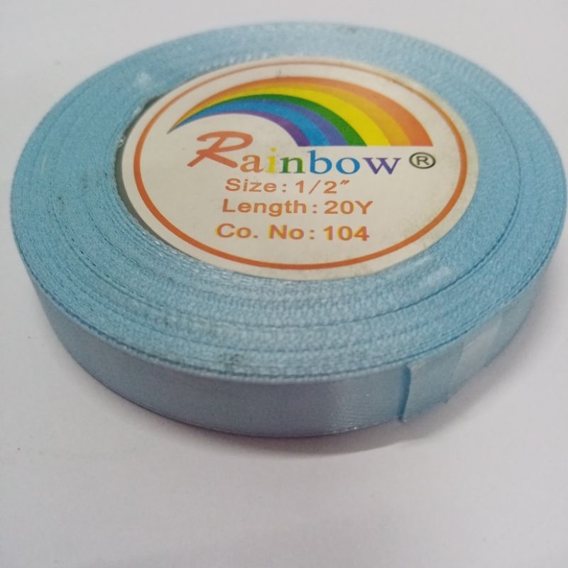 

pita satin 1/2 inch warna biru