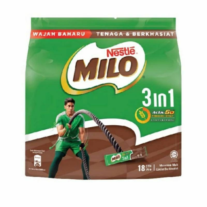

MILO 3 in 1 Activ-60 Malaysia (18 sachet)