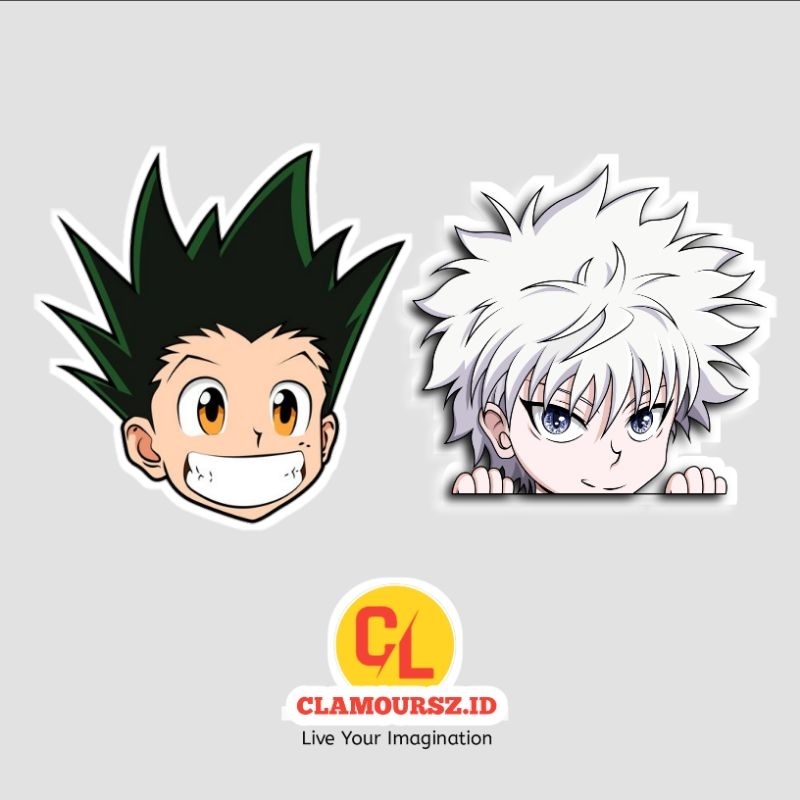

Stiker Killua & Gon Head - Sticker Anime HUNTER X HUNTER Vinyl Anti Air