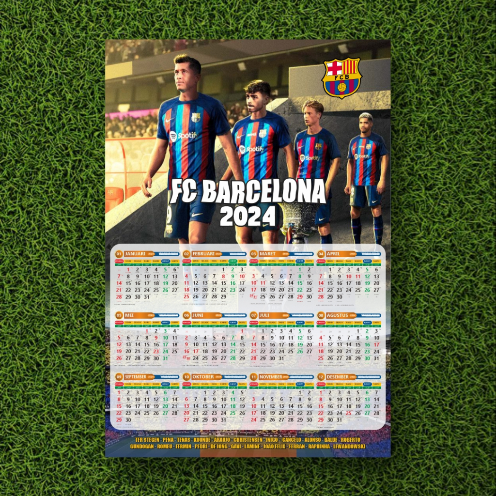 

Kalender 2024 BARCELONA Siap Cantol Kalender Bola BARCA