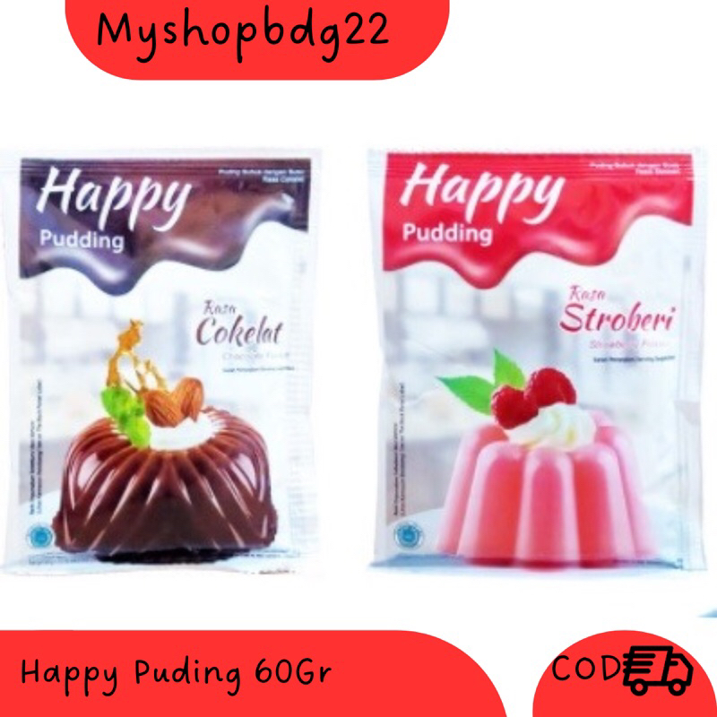 

Happy Puding / Puding Coklat / Puding Strawberry 60Gr